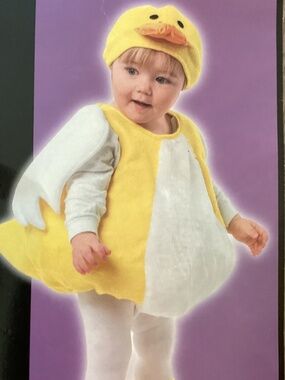 Totally Ghoul DUCK Belly Babies Plush Yellow Duckling Duck Costume Infants 1-2 y